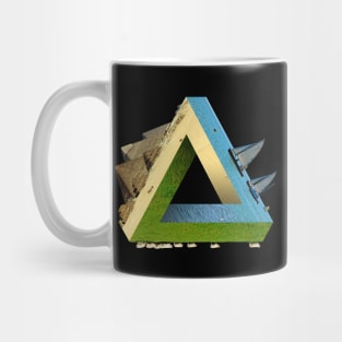 Impossible earth (penrose triangle) Mug